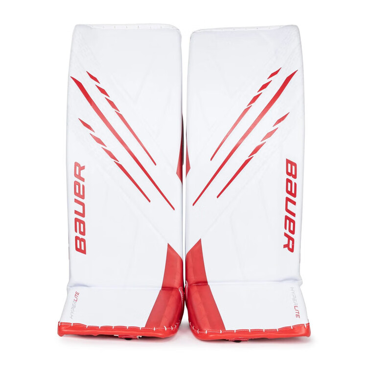

BAUER Хоккейные щитки вратаря с рукояткой, Hyperlite Competition-Grade, взрослый размер S, бело-красные
