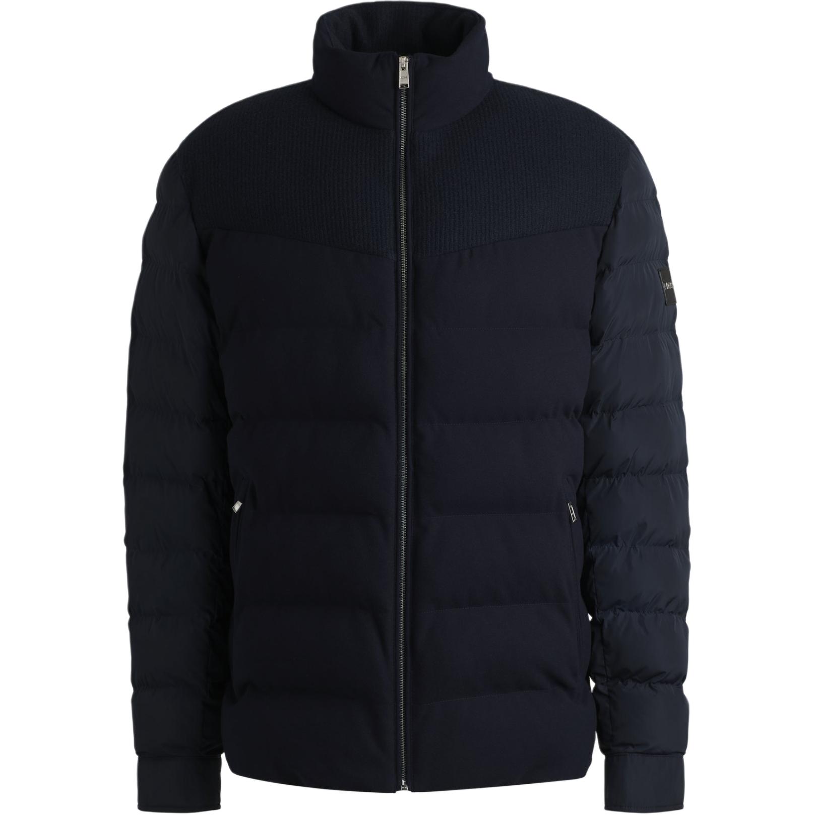 

HUGO BOSS Босс водонепроницаемая куртка с высоким воротником, Navy Blue