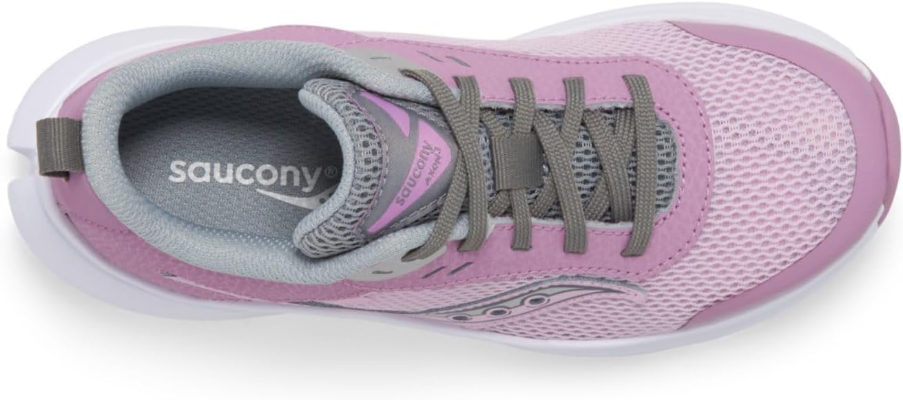 Детские кроссовки Saucony Unisex-Child Axon 3, серый — фото 3