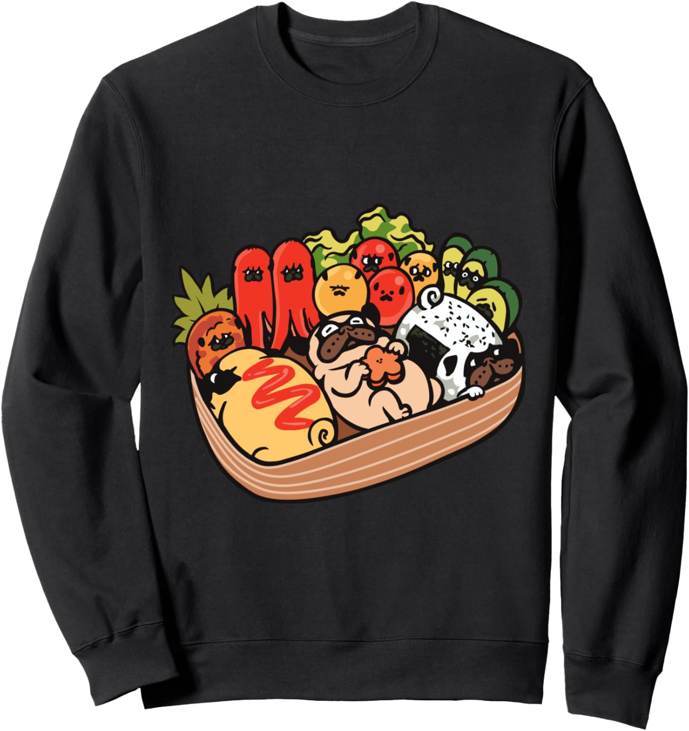 

Толстовка Bento Pug Huebucket, черный