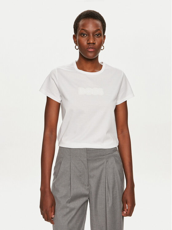 

Футболка regular fit Eventsa 50522209 Boss, белый