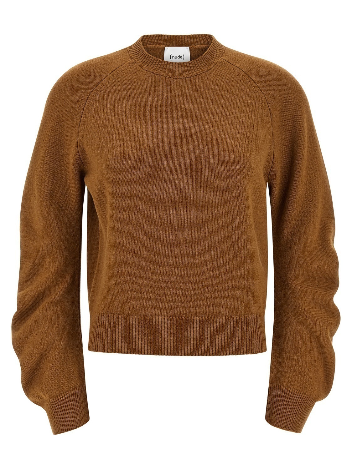 

Свитер с изогнутыми рукавами Nude, коричневый