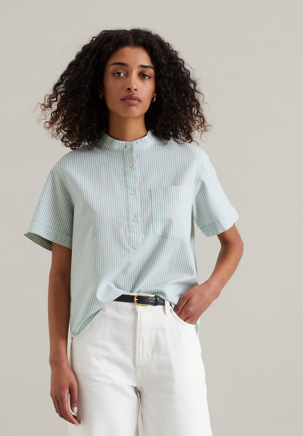 

Блуза AUS GESTREIFTEM OXFORD Marc O'Polo DENIM, синий