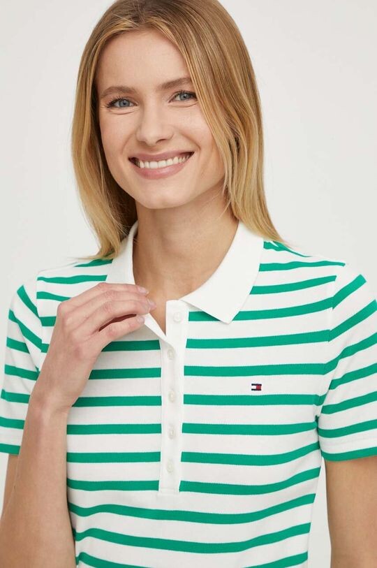 

Поло Tommy Hilfiger, зеленый