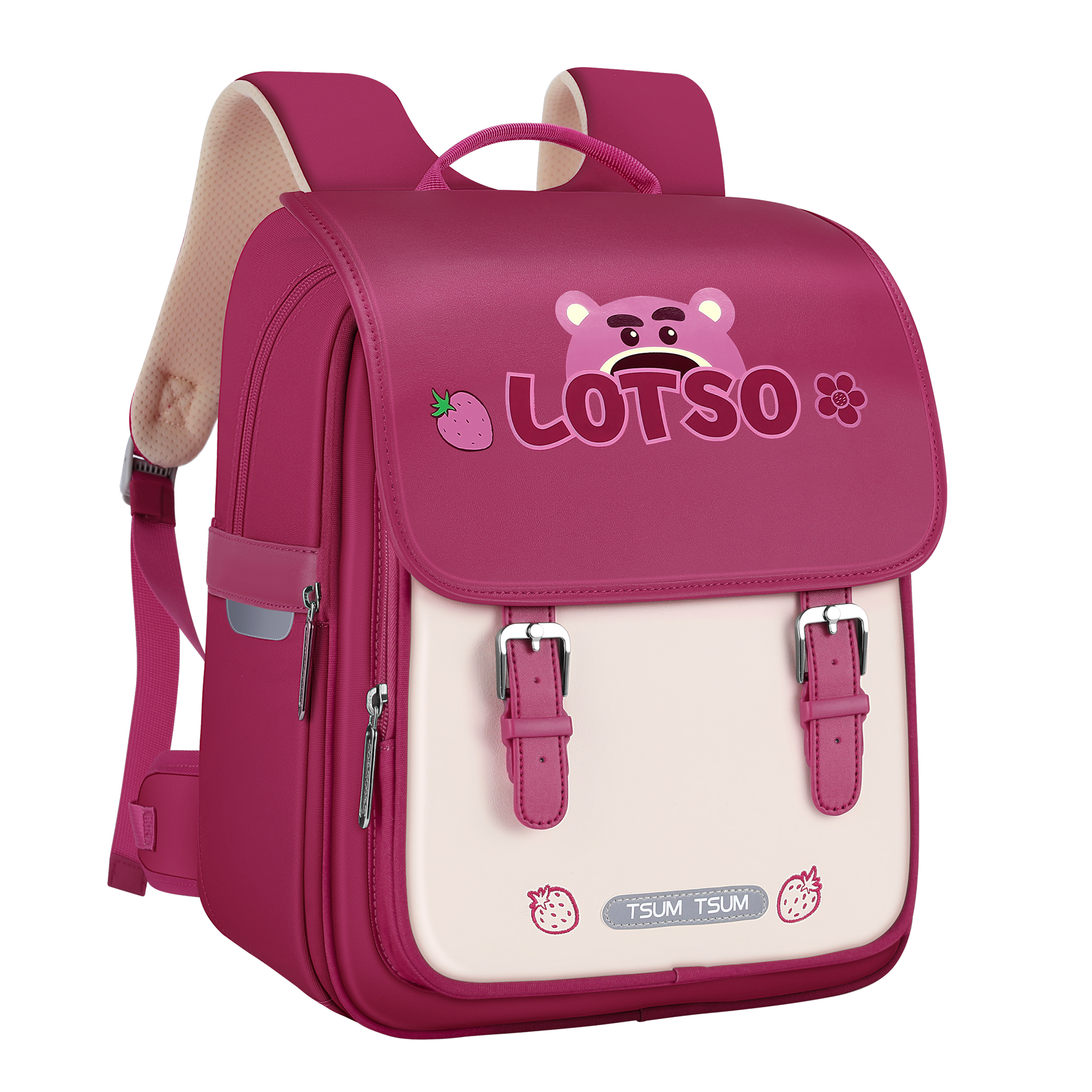 

Disney Сумка студенческая оксфордская лоскутная из искусственной кожи, Lotso Rose Red Gift Box Set