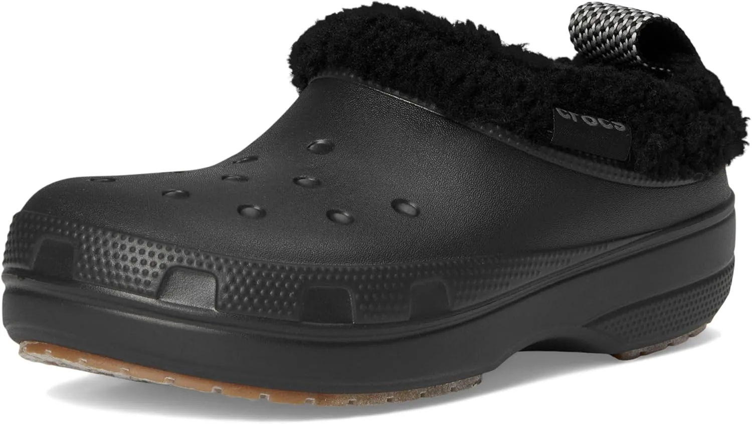 Crocs Classic Lined Shorty - зимние ботинки с мехом, черный — фото 2