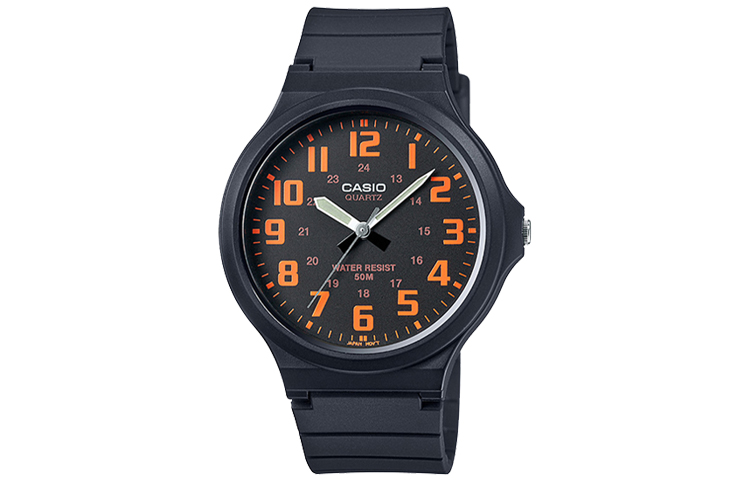 

Мужские молодежные черные часы MW-240-4B CASIO