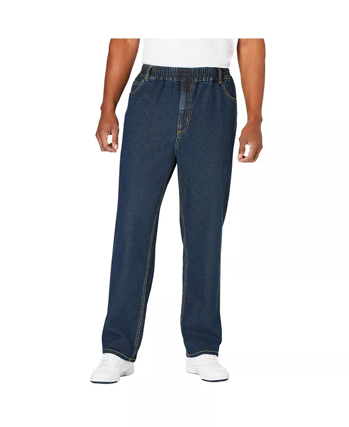 

Джинсы свободного кроя с комфортной посадкой на талии Big & Tall KingSize, синий