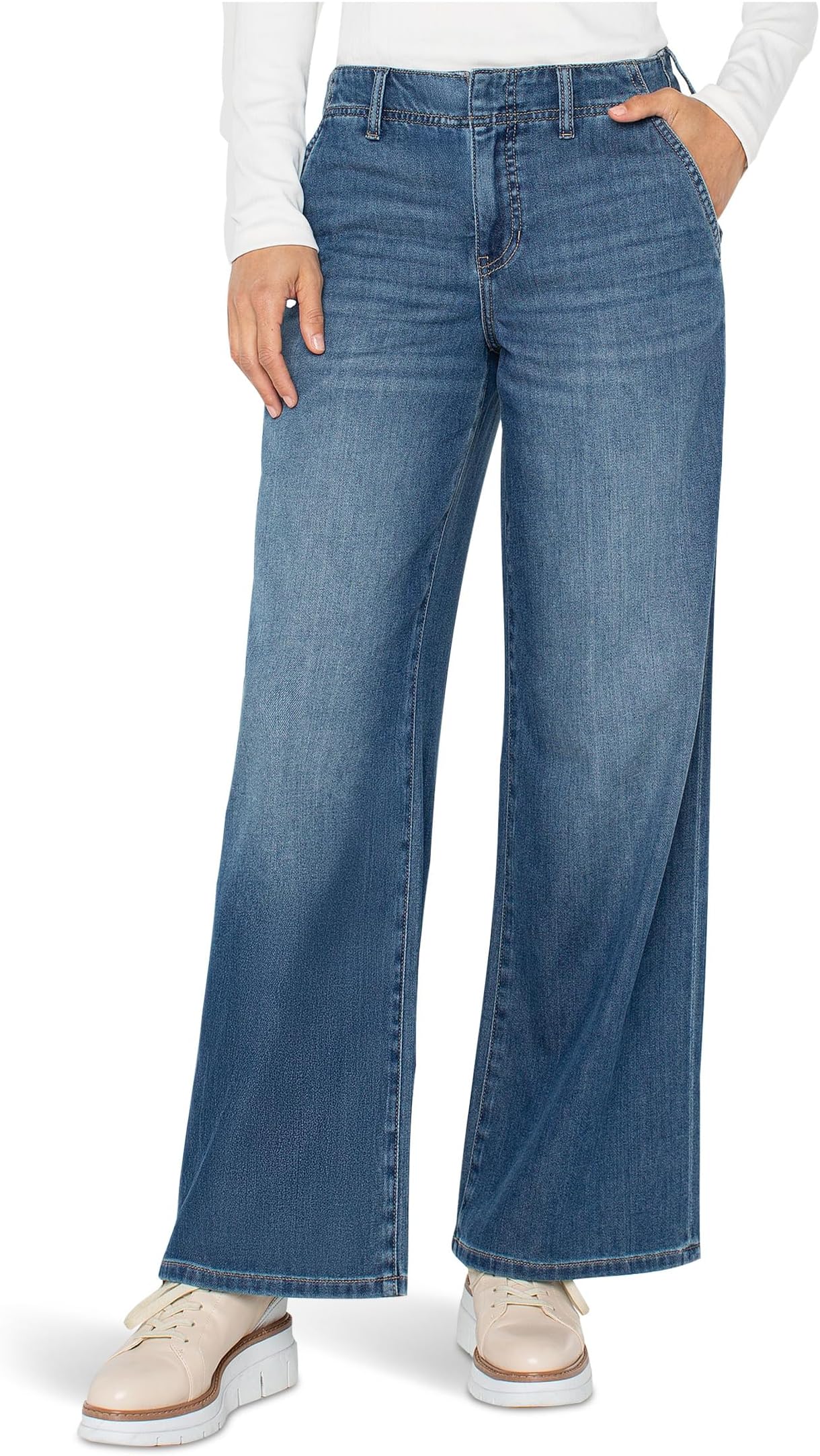 

Джинсы Liverpool Los Angeles Weekender Relaxed Mid-Rise Jeans 30" Inseam, Walnut Creek