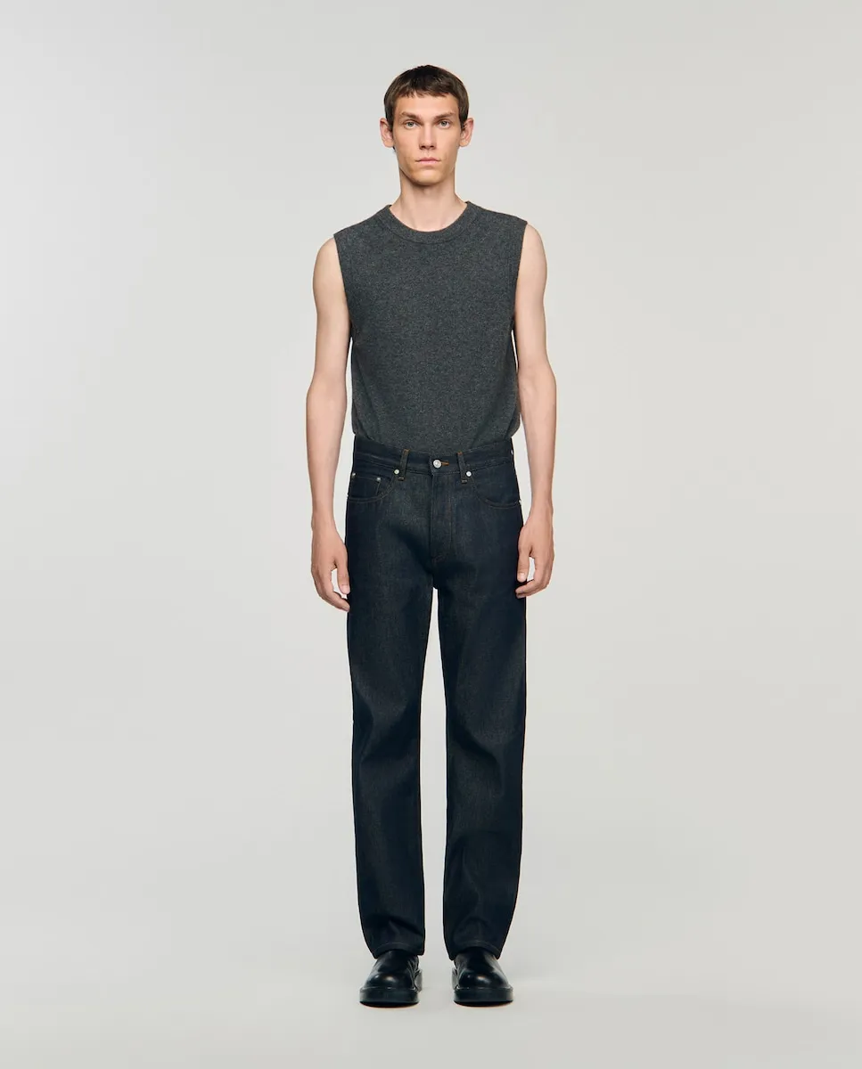 

Мужские джинсы обычного кроя Sandro, темно-синий