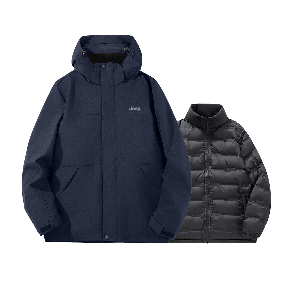 

Jeep Ветровка из коллекции для отдыха Тренч унисекс, Dark Blue[Includes Down Liners]