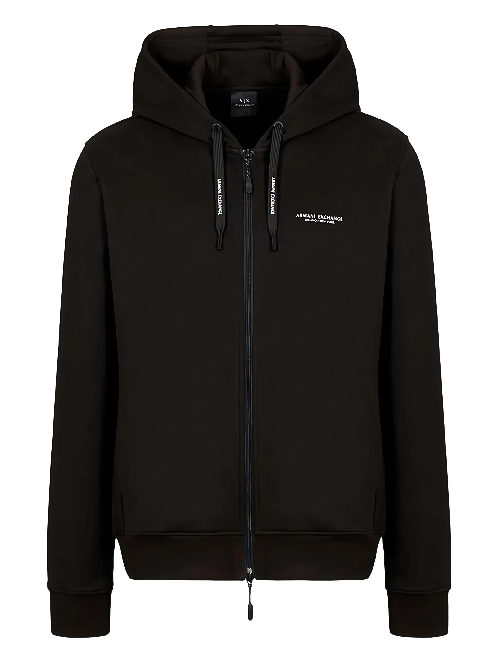 

Худи на молнии с капюшоном Armani Exchange, черный