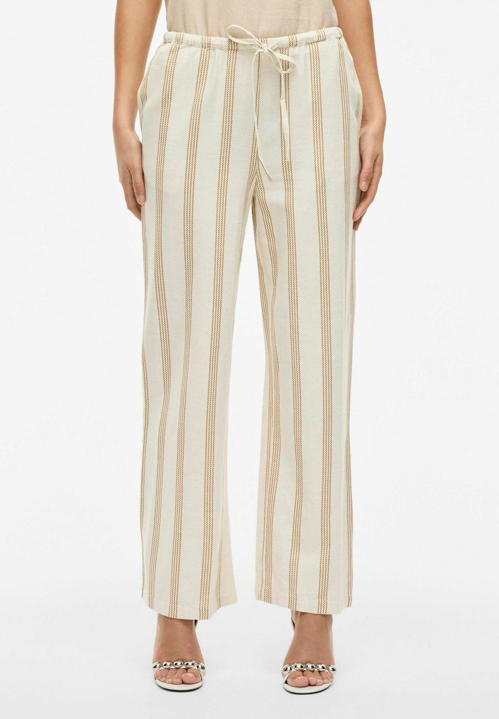 

Брюки MID WAIST VILA, бежевый