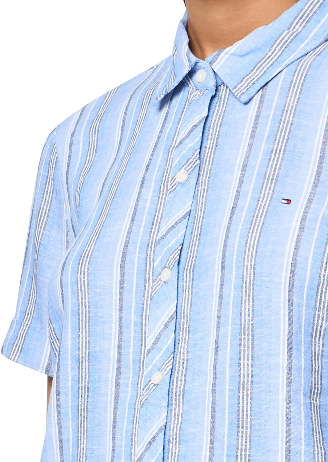 Рубашка Tommy Hilfiger для мальчиков и женщин Tommy Hilfiger для похода, Blue Multi — фото 3