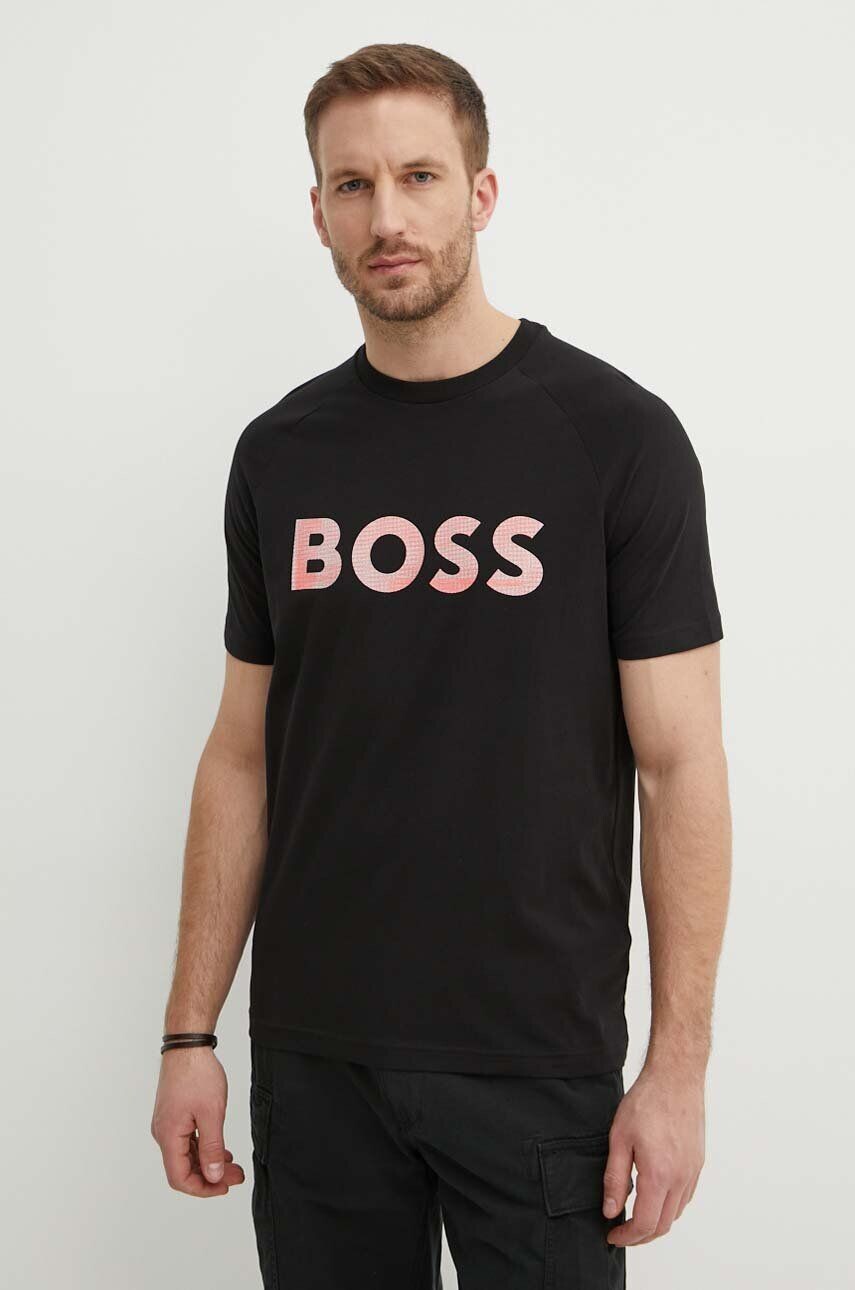 

Босс зеленая футболка Boss Green, черный