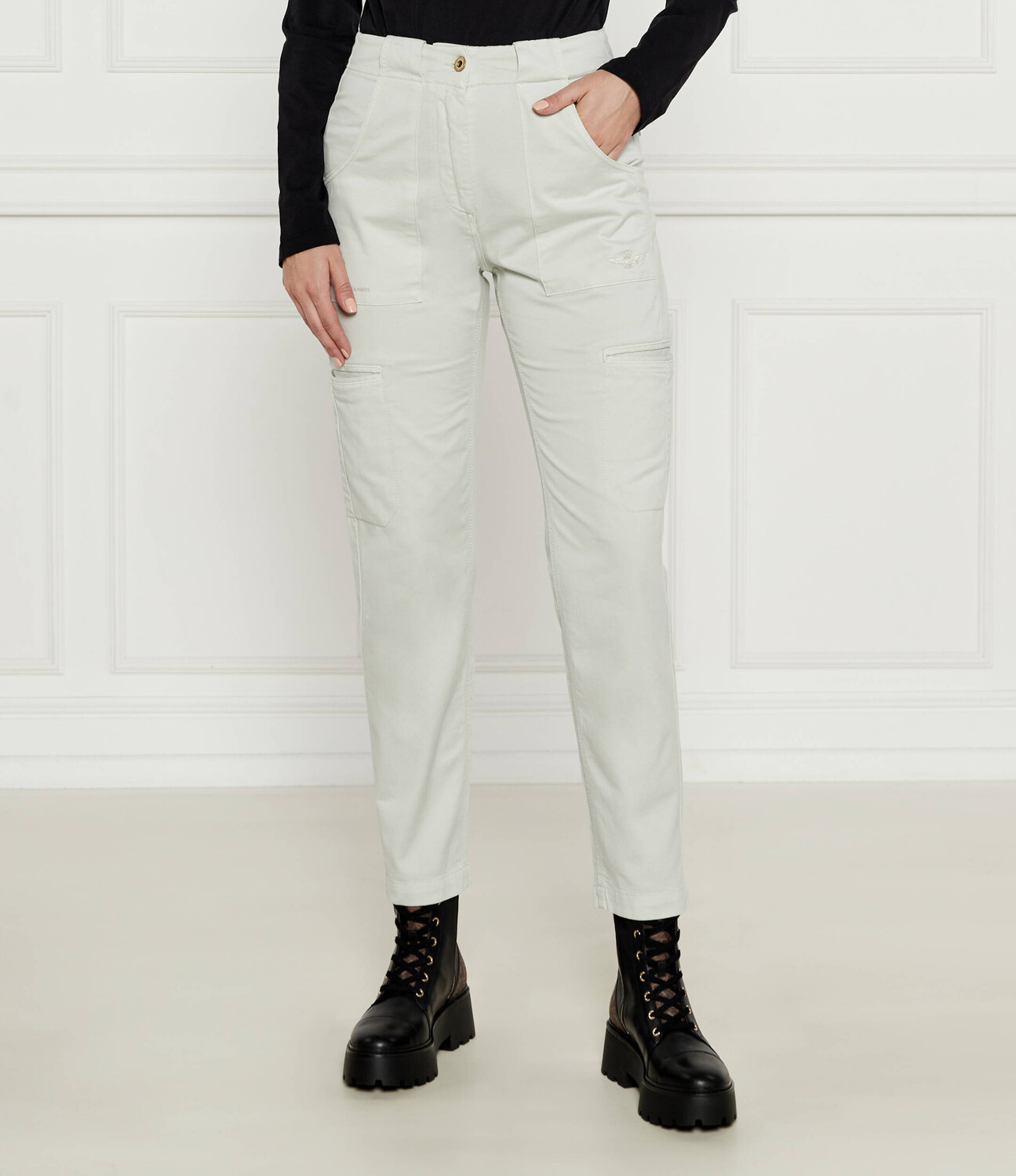 

Брюки Aeronautica Militare Regular Fit, экрю
