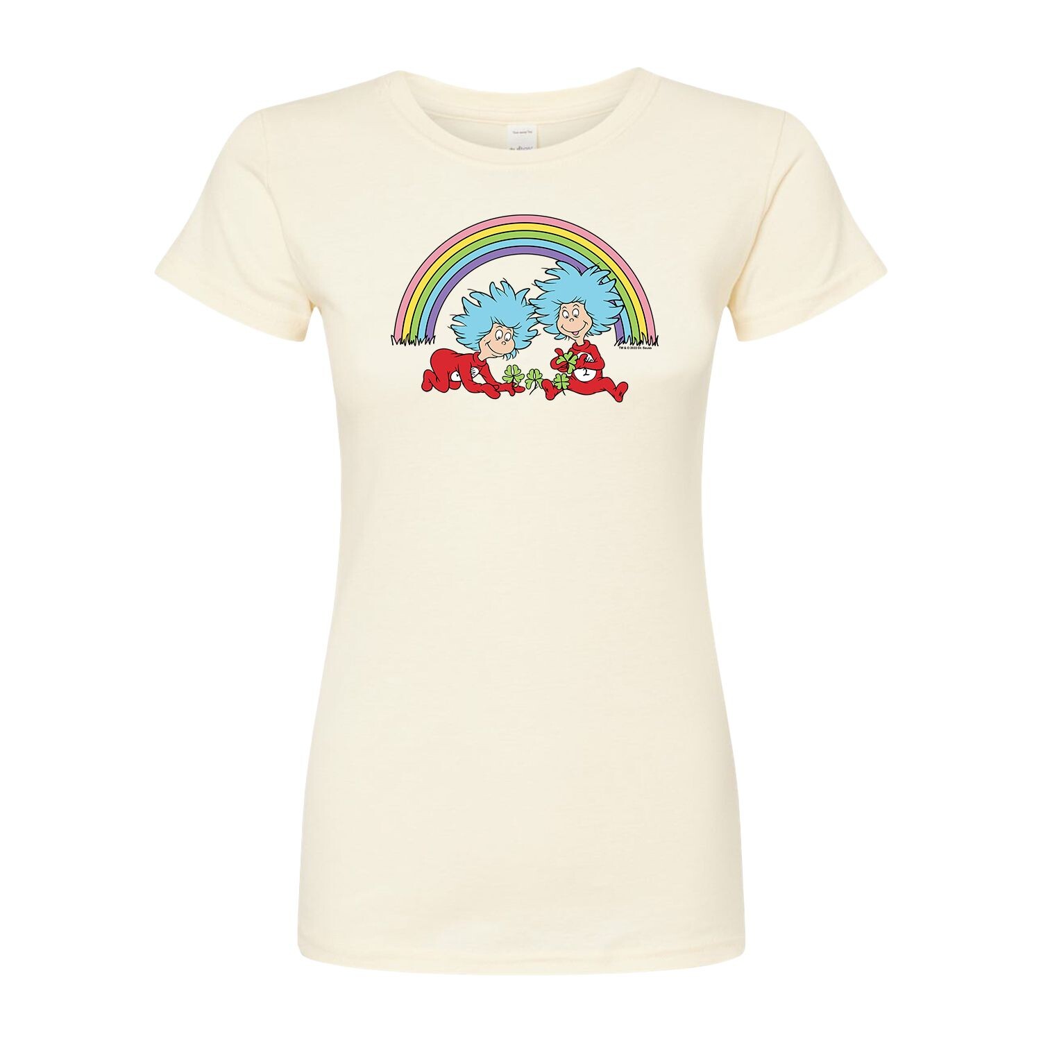 

Футболка с графическим рисунком Dr. Seuss Rainbow Things для юниоров Licensed Character, бежевый