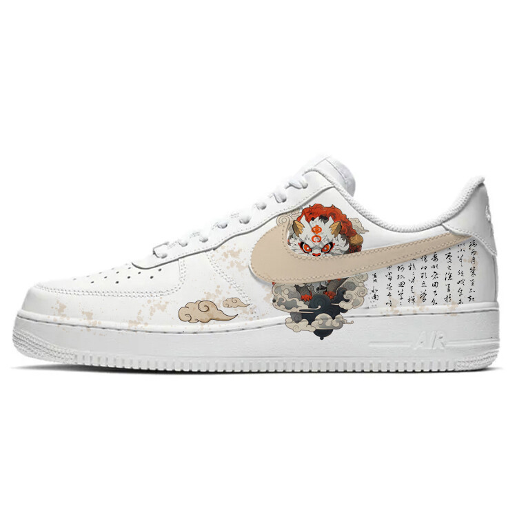 

Кроссовки Nike Air Force 1 Skateboard Shoes Women's Low-Top White Black, Белый, Кроссовки Nike Air Force 1 Skateboard Shoes Women's Low-Top White Black