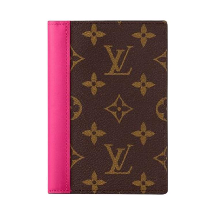 Обложка для паспорта Louis Vuitton Colormania, цвет фуксия