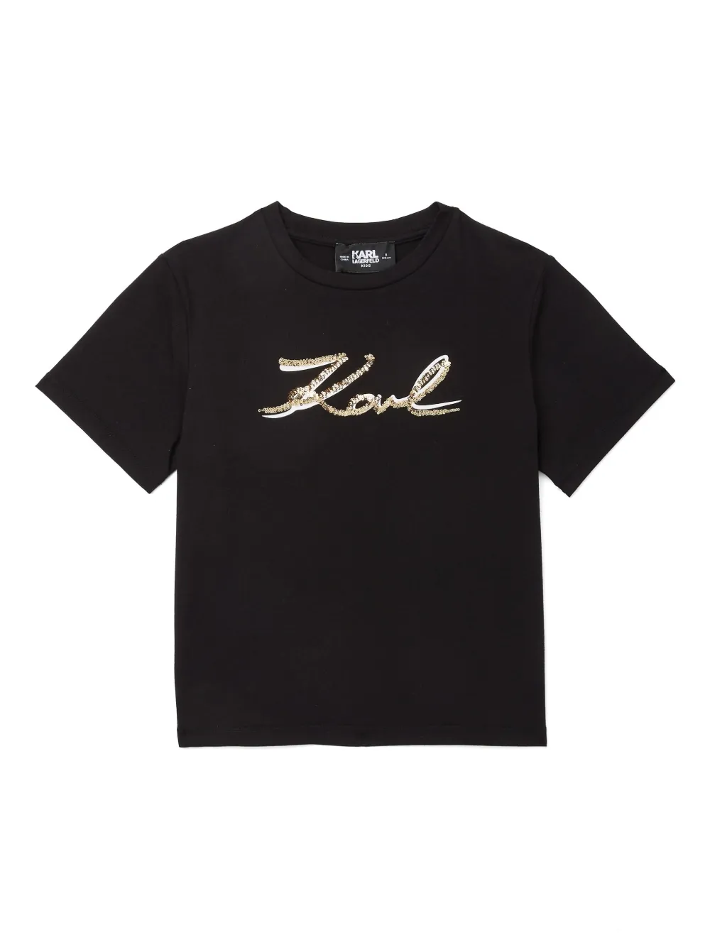 

Футболка Signature KARL LAGERFELD KIDS, черный