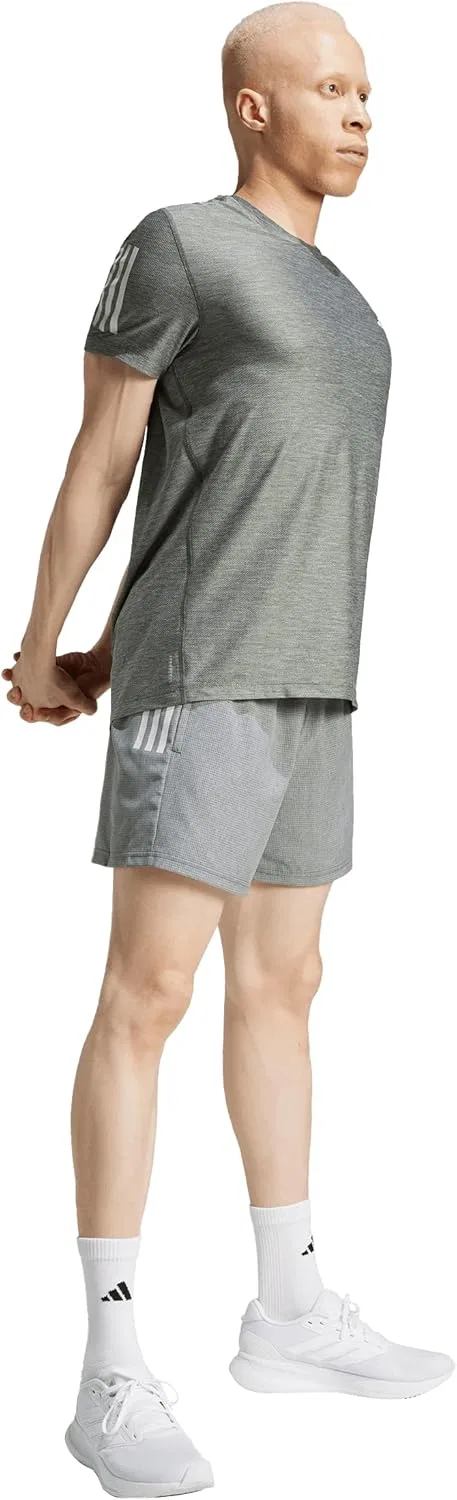 Футболка Adidas Men's Own The Run, серый/белый — фото 4