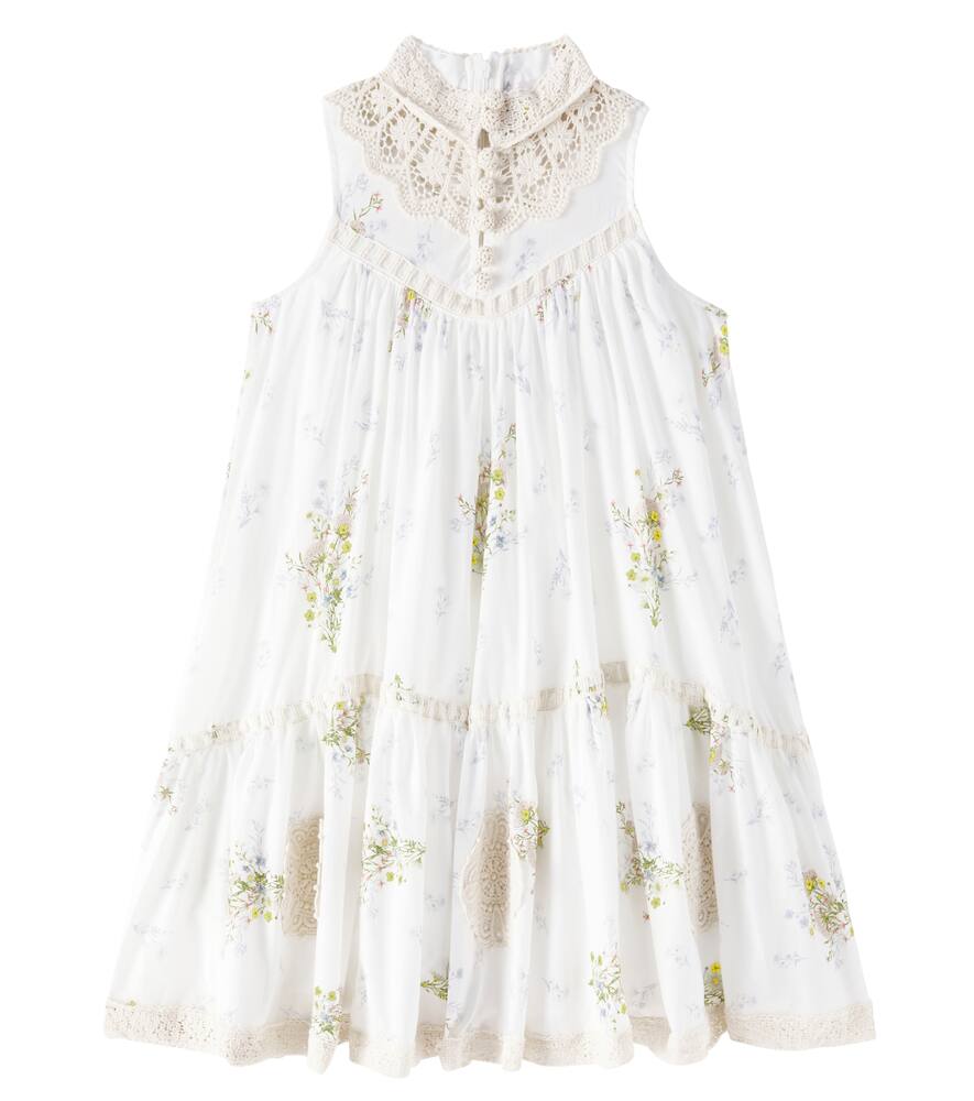 

Цветочное хлопковое платье из вуали Petite Amalie, Spring Meadow Print