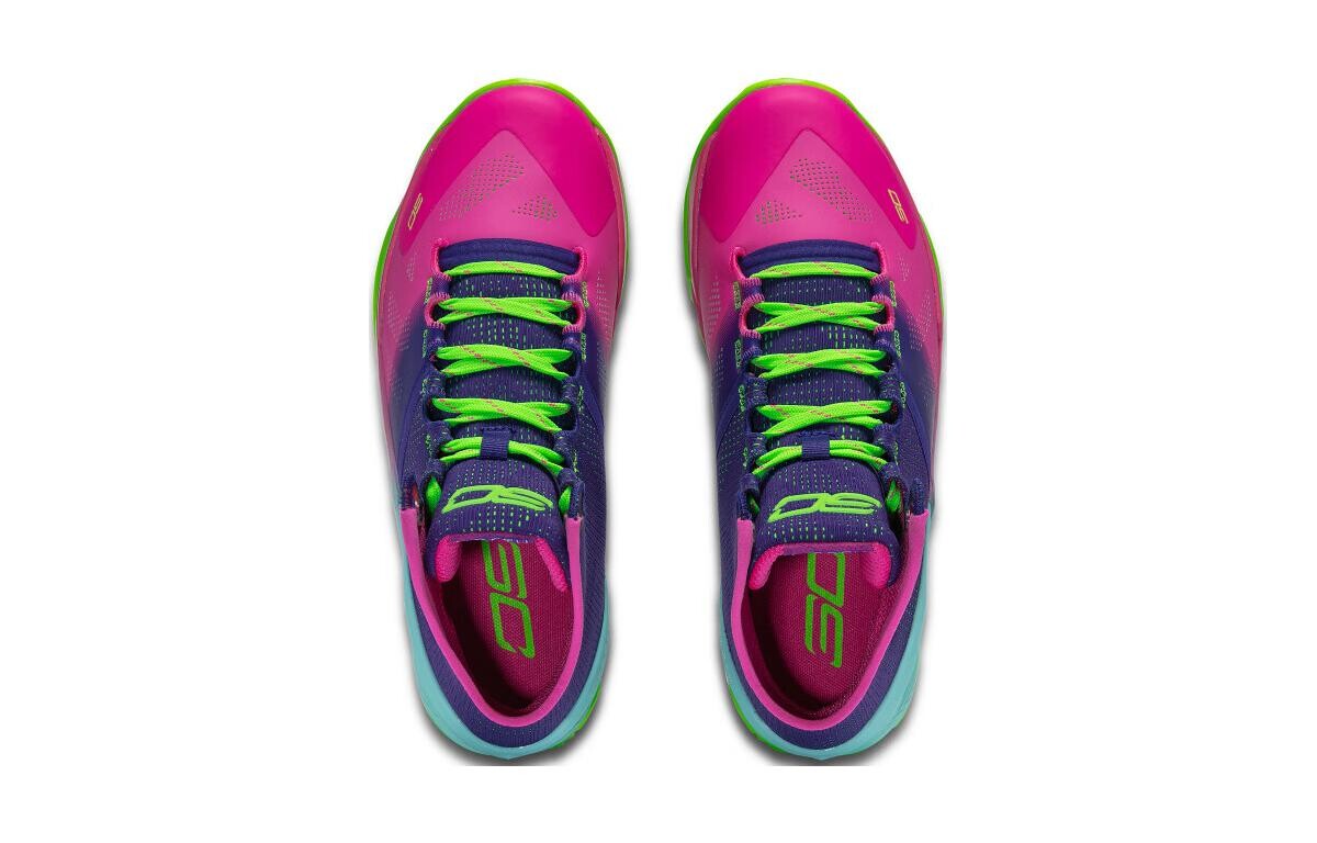 Баскетбольные кроссовки Curry 2 Kids GS Mid-top Pink Purple Blue Under Armour — фото 4
