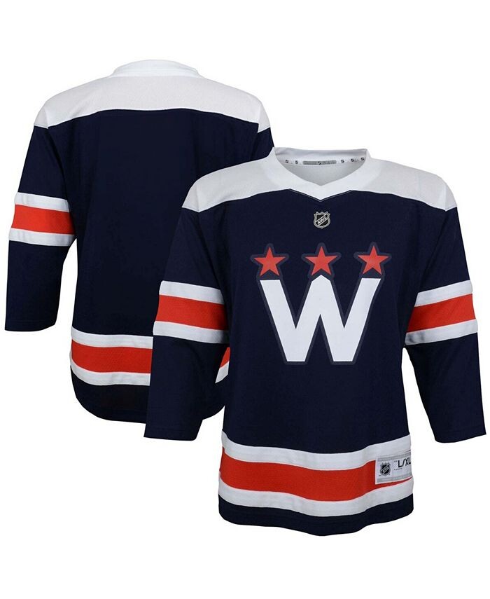 

Альтернативная копия Джерси Big Boys Navy Washington Capitals 2020/21 Outerstuff, синий