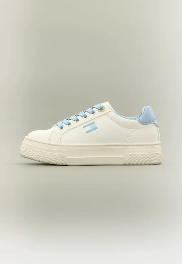 Нефритовые кроссовки унисекс Tommy Hilfiger, Off White/Light Blue