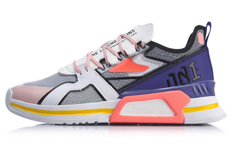 

LINING 001 Lifestyle Shoes Women's Low-top White/Purple