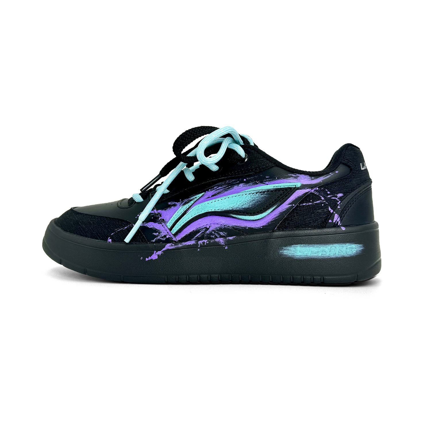 

Юаньбао V3 амортизирующие, износостойкие низкие скейтерские кроссовки мужские LINING, черный