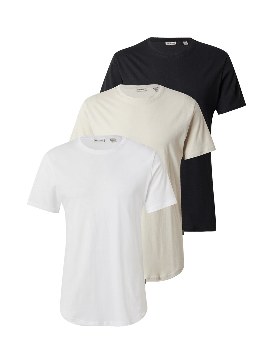 

Широкие брюки со складками спереди Only \u0026 Sons ONSMATT, Ecru/Black/White