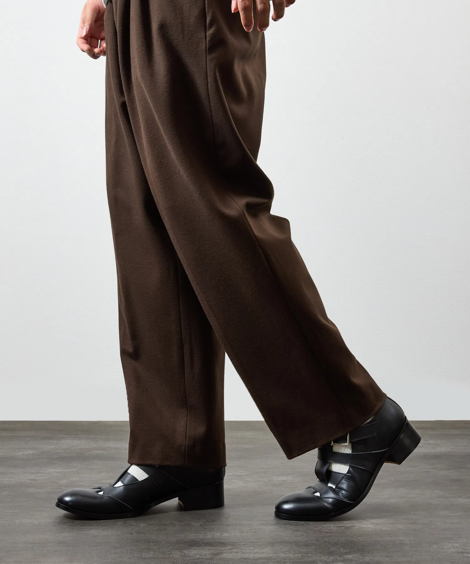 PADRONE / BL GURRKHA SHOES Кожаные туфли гуркхов, коровья кожа, сделано в Японии / PU8394-2010 — фото 3