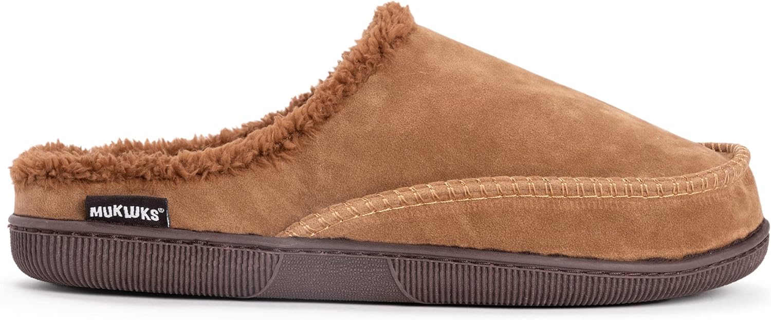 Мужские сабо MUK LUKS из искусственной замши, коричневый — фото 4