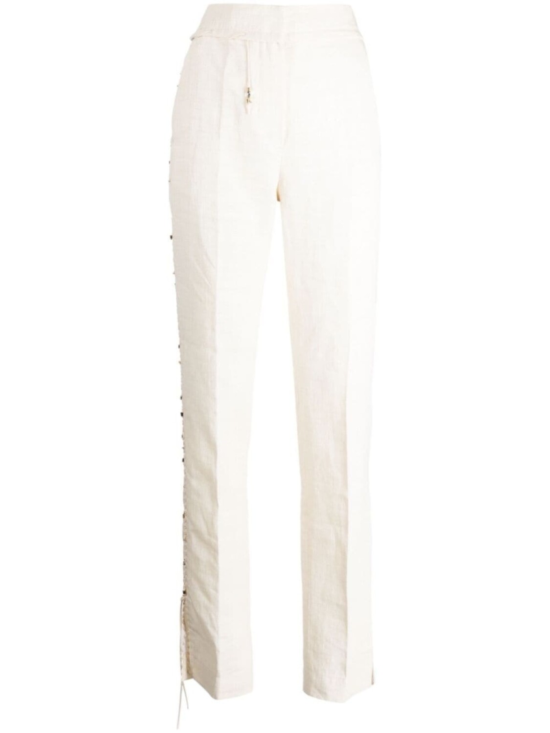 

Брюки Le Pantalon Tibau Brodé строгого кроя Jacquemus, белый