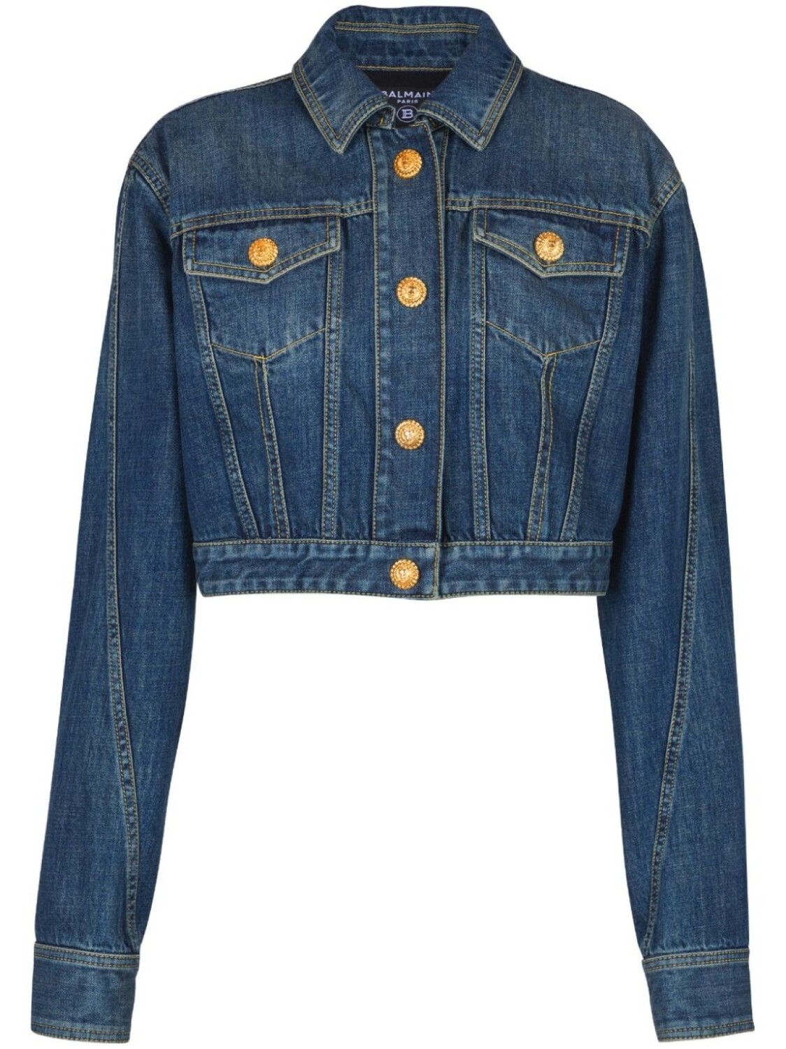 

Джинсовая куртка Balmain, синий