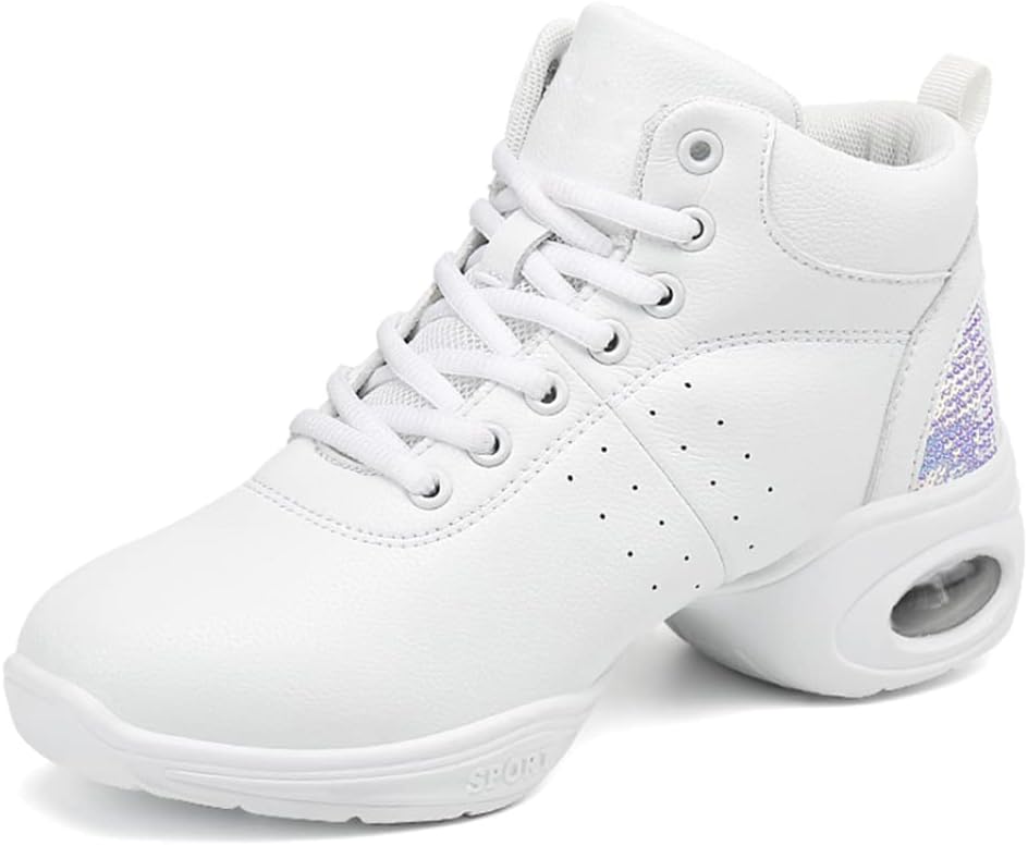 

Кроссовки для танцев DKZSYIM для мужчин и женщин Boost/Mодерн-джаз/Бальные выступления, спортивные танцевальные кроссовки, модель B51/B52/B53, белый