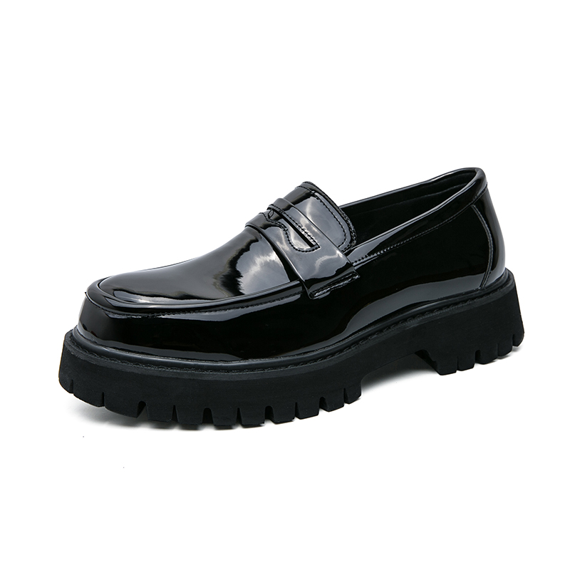 

PEHL Мужские лоферы черные глянцевая кожа, цвет Black Glossy Leather