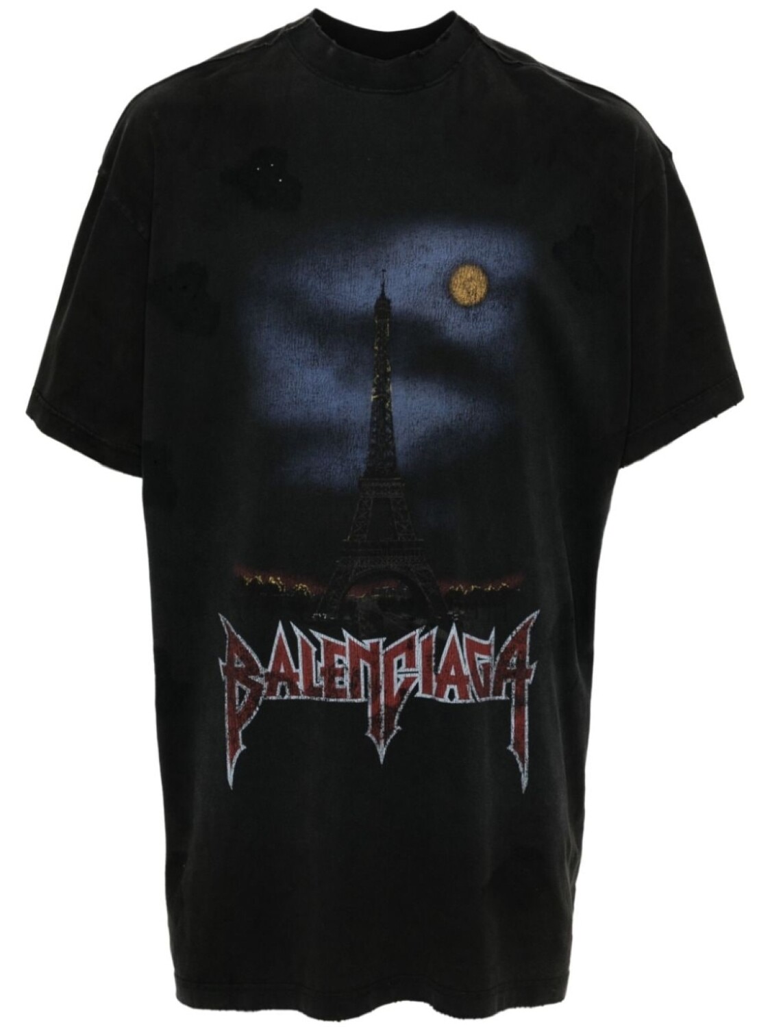 

Balenciaga футболка Paris Moon, черный