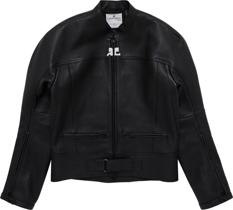 

Куртка Courrèges Scuba Leather Bomber 'Black', черный