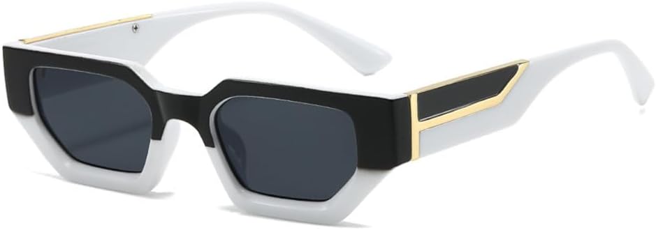 

Женские солнцезащитные очки в винтажном стиле, мужские солнцезащитные очки «кошачий глаз», солнцезащитные очки для женщин с защитой от УФ-излучения UV400 HDUBFY, White