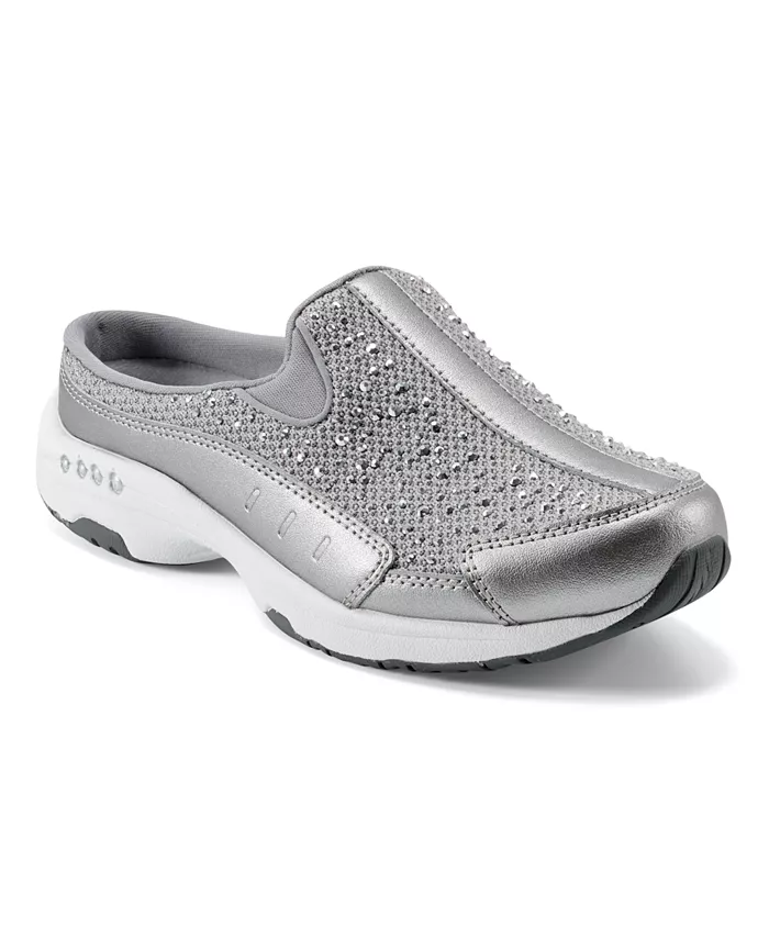 Женские мюли-кроссовки для ходьбы Traveltime Sparkle Slip-On Easy Spirit, серый — фото 3