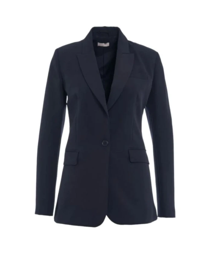 

Синий однобортный пиджак с заостренными лацками Liu Jo, синий