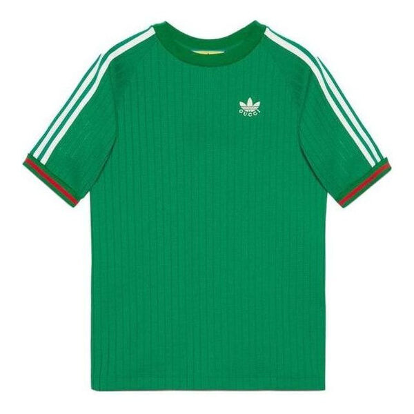 

Футболка x adidas jersey t-shirt 'green' Gucci, зеленый