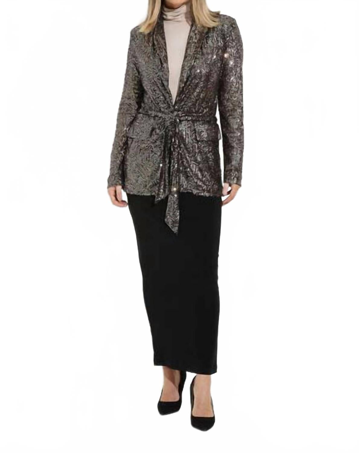 

Joseph Ribkoff Блейзер с пайетками, черный/разноцветный