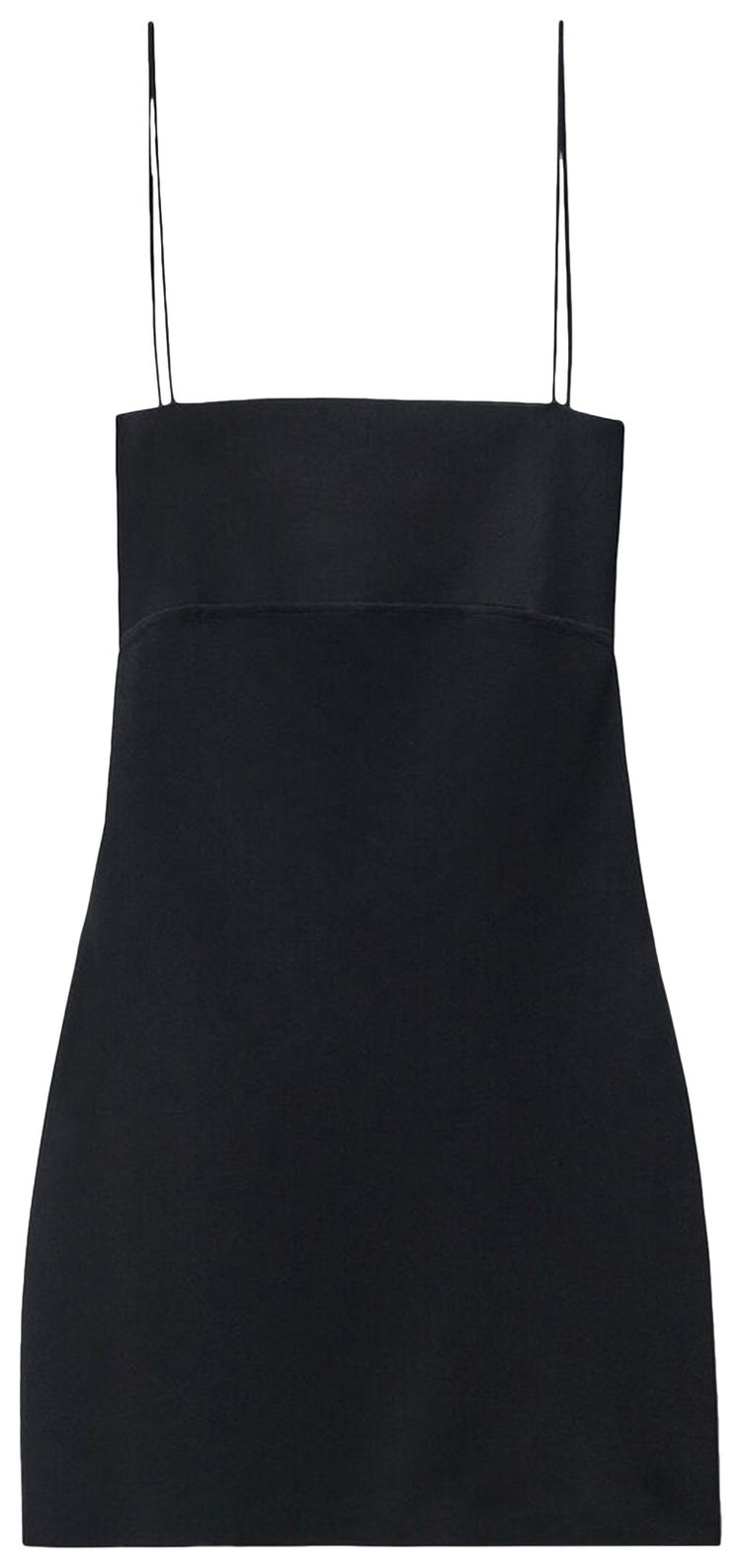 

Платье-комбинация Alexander Wang Cami Band Mini Slip Dress W/ Logo Jacquard, черный