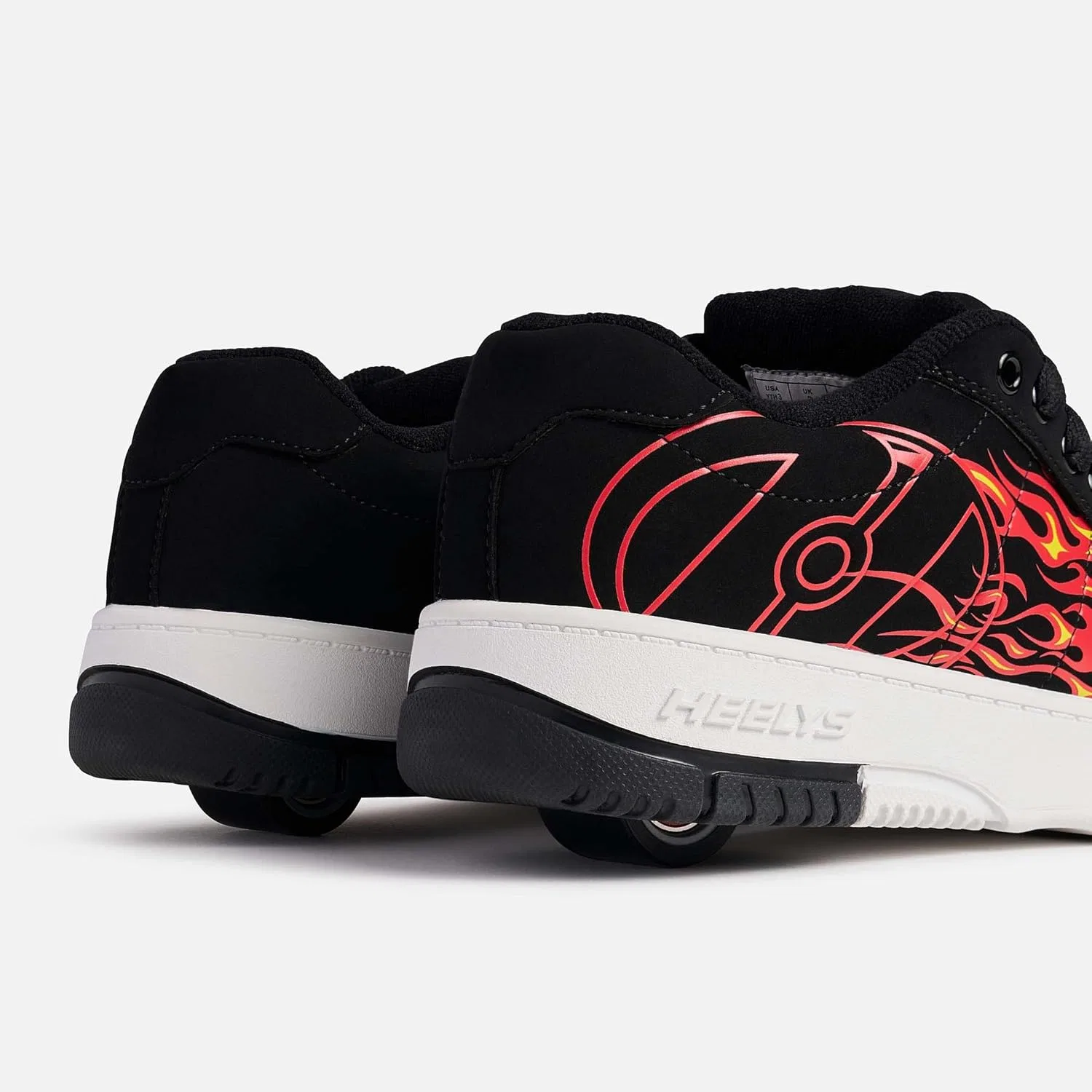 Мужские роликовые кроссовки Heelys Kolect Prints на колесиках, Black Red — фото 2