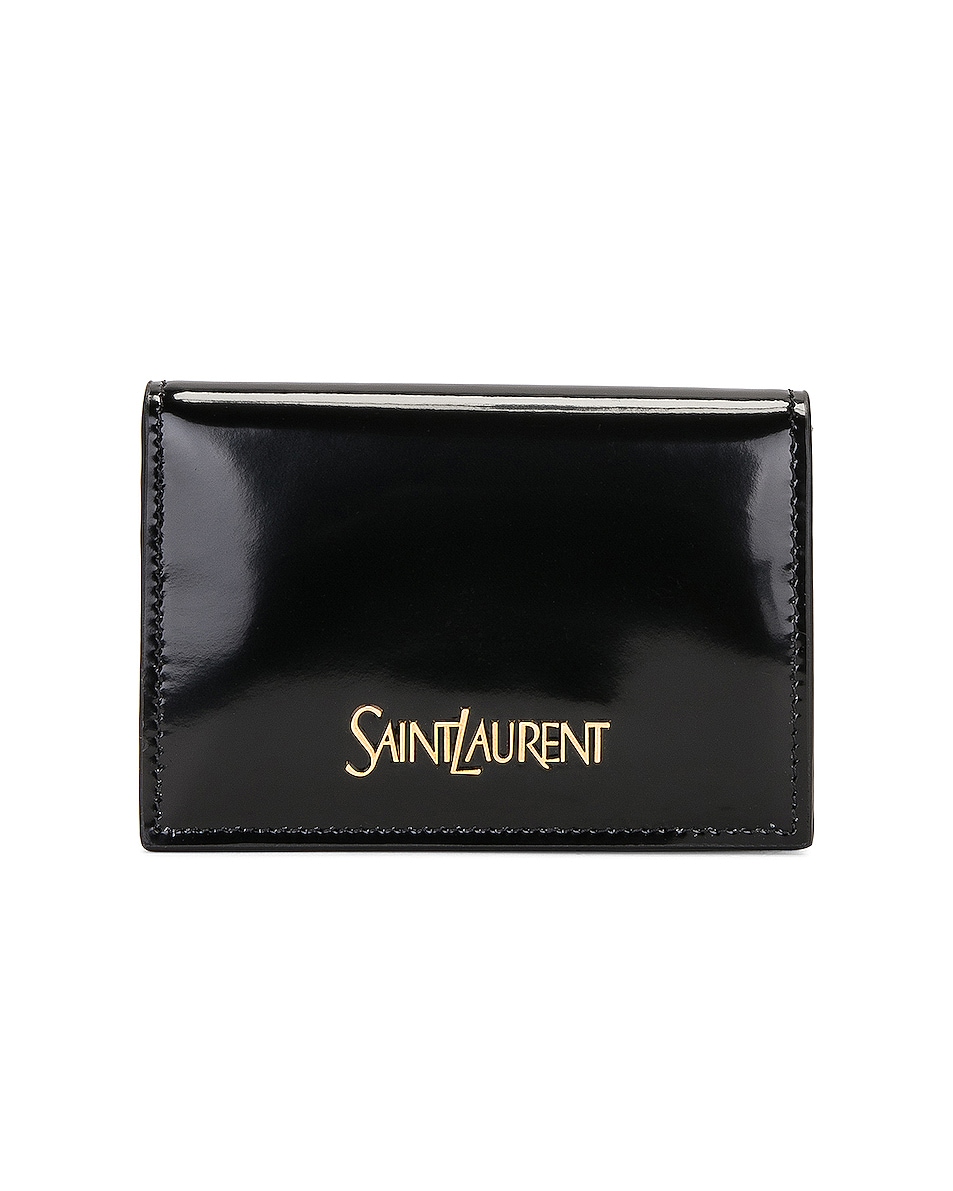 

Сумка Saint Laurent Business Card Case, нуар