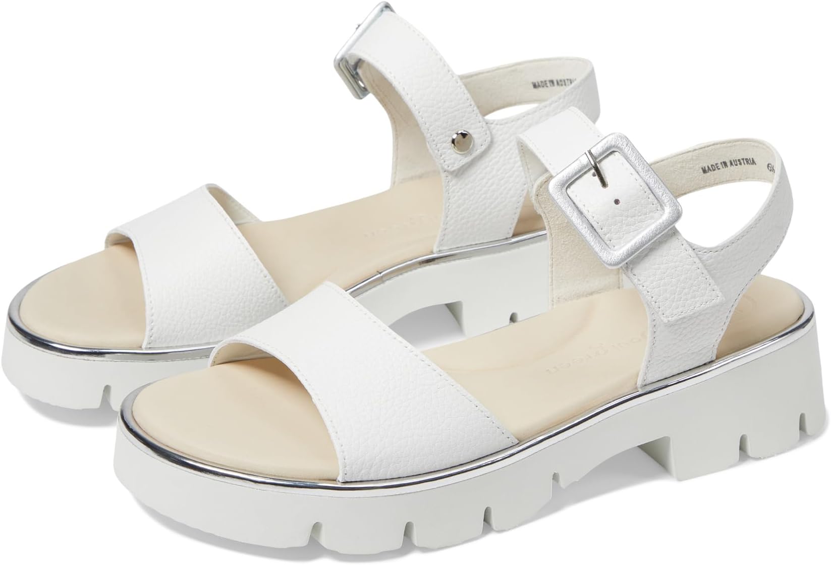 Сандалии Paul Green Toby Sandal, White Grained