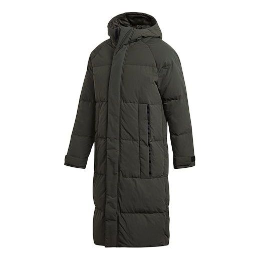 

Пуховик adidas Casual hooded Down Jacket Brown, коричневый